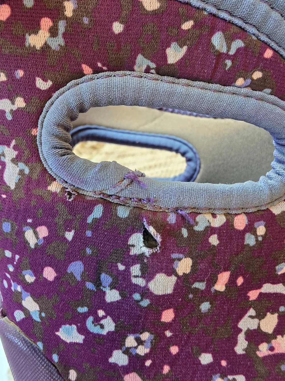 Bogs Kids Size 2Y Purple Confetti-Print Waterproof Boots